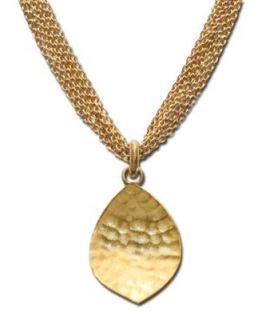 Lauren Ralph Lauren Necklace, 14k Gold Plated Amethyst Cabochon Bead