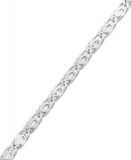 Giani Bernini Sterling Silver Anklet, 10 Figaro Link Chain