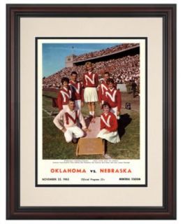 Mounted Memories Wall Art, Framed Nebraska vs Kansas Football Program