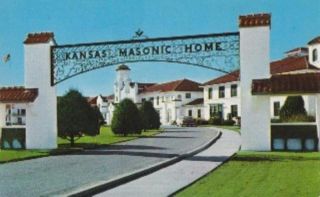 Wichita Kansas Kansas Masonic Home Postcard