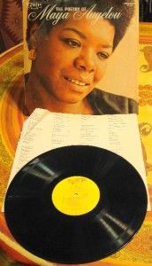 1966 The Poetry of Maya Angelou Vinyl LP Record Album Stamped Promo