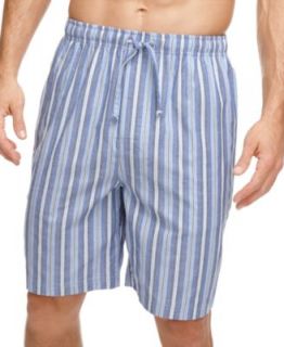 Nautica Sleepwear, Blue Herringbone Short   Mens Pajamas & Robes