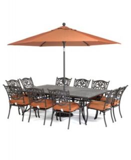 Chateau Outdoor Patio Furniture, 11 Piece Set (84 x 60 Dining Table
