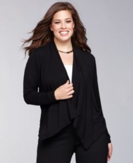 INC International Concepts Plus Size Open Front Cardigan & Straight