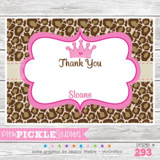 Princess Personalized Baby Shower Invitation or Thank You Card293