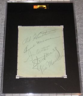 Jackie Robinson Autograph Album Page JSA SGC HOF Auto Sheet