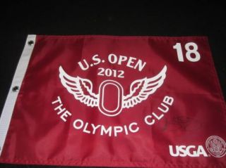 Rory McIlroy Signed 2012 US Open Olympic Club Pin Flag PSA DNA 2011