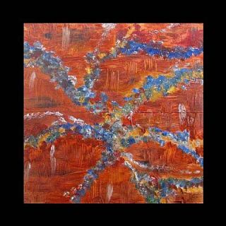 24 Abstract Copper Painting Modern Karina Keri Matuszak Rare No Reserv