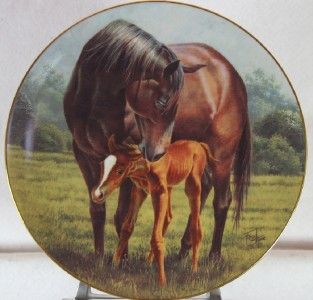 Fred Stone First 1st Day Horse Racing Plate 1989 Equine Equestrian 8 5