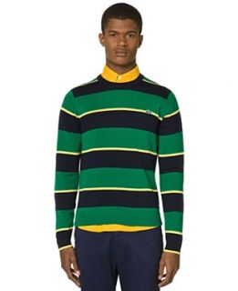 Lacoste LVE Sweater, Stripe Elbow Contrast Sweater