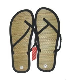 New Bamboo Flat Flip Flops Thong Sandal Sz 5 6 7 8