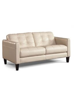 NEW Claudia II Leather Living Room Furniture, 2 Piece Sofa Set (Sofa
