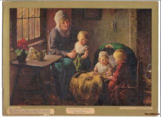 1933 Bernard Pothast Print Peaceful Family Baby Doll