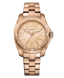 Tommy Hilfiger Watch, Womens Rose Gold Tone Stainless Steel Bracelet