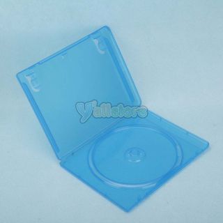 Translucent Blue 1 disc Holder CD DVD Media Case Single CD Jewel Cases