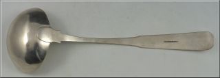 Nice Early 19thC Mcmullin Black Coin Silver Ladle