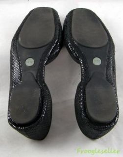 Me Too Womens Tuscan Flats Loafers Shoes 8 M Black Leather