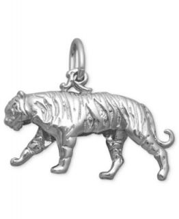 Rembrandt Charm, Sterling Silver Wolf   Fashion Jewelry   Jewelry