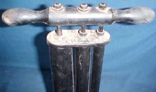 Antique Air Tire Hand Pump 3 Triple Cylinder M Maxwell 1900 Car