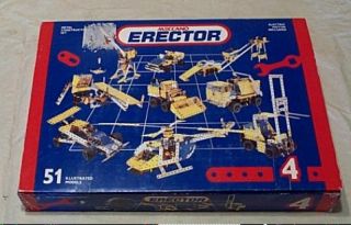 Meccano Erector Set #4 NEW All Here with 4 Books PLUS 140 EXTRA Major