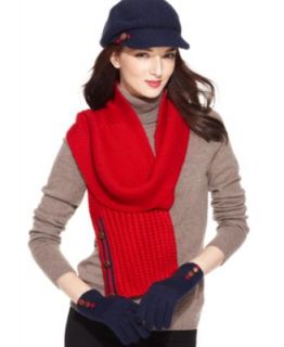 Tommy Hilfiger Scarf, Hat & Gloves, Striped Scarf, Visor Cap & Touch