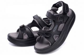 MBT Black 2 Sandals Rocker Bottom Shoes