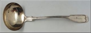 Nice Early 19thC H.B. Stanwood & Co Boston Coin Silver Ladle