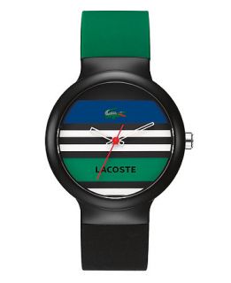 Lacoste Watch, Goa Green and Black Silicone Strap 2010572   All