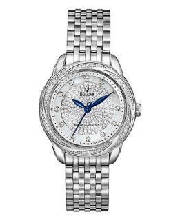 Bulova Watch, Womens Precisionist Diamond (3/4 ct. t.w.) Stainless