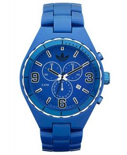 adidas Watch, Chronograph Blue Polyurethane Bracelet 44mm ADH2618