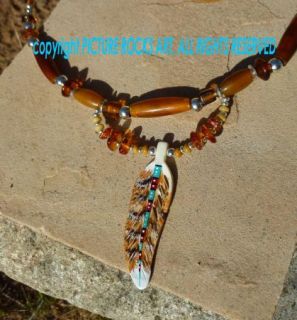 Medicine Hawk Spirit Protection Amulet Necklace Choker