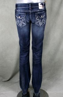 MEK Denim Jeans Womens Oaxaca Dark Blue Straight Leg