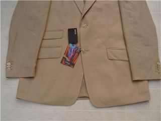 New Mens Murano 100 European Linen Sport Coat Jacket L