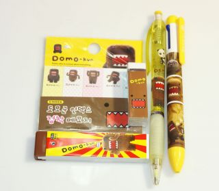 Automatic Pencil Pen Eraser Lead Refill Sticky Memo Set Brown