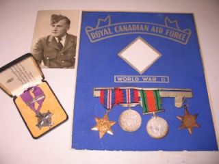 Canadian Memorial Cross GRVI With Original Box, Air Crew Europe Star