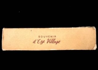 Vintage Souvenir French Perfume Trio D’Eze Village 1930s