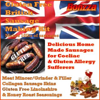 Meat Mincer Grinder Stuffer British Sausage Making Kit