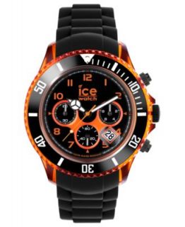 Ice Watch Watch, Mens Chronograph Ice Chrono Electrik Black Silicone