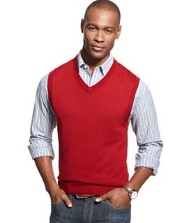 Club Room Big and Tall Vest, Merino Wool Blend Solid Sweater Vest
