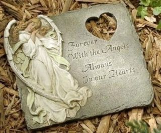 Memorial Garden Angel Stepping Stone Remembrance Decor