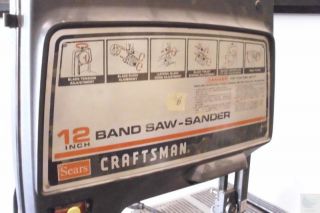 Craftsman 12 inch Band Saw Sander 113243310