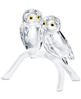 Swarovski Collectible Figurine, Feathered Beauties Owls   Collectible