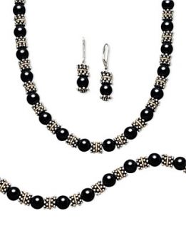 14k Gold and Sterling Silver Jewelry Collection, Onyx Jewelry Ensemble