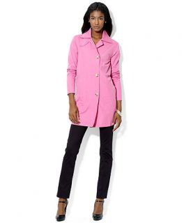 Lauren Ralph Lauren Petite Jacket, Long Buttoned   Womens Petite Coats