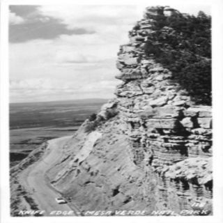 RPPC Colorado Knife Edge Mesa Verde National Park Postcard