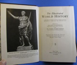 Book Illustrated World History Hammerton Barnes 1935