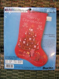 Bucilla Fabric Painting Colorpoint Merry Christmas Stocking Kit