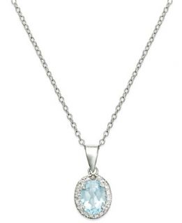 Victoria Townsend Sterling Silver Blue Topaz (1 5/8 ct. t.w.) and