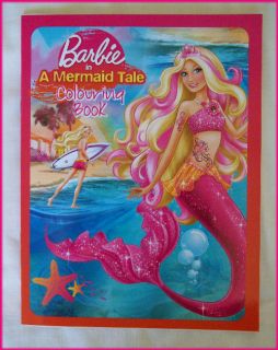 Barbie Mermaid Tale Awesome Colouring in Book Colour in Color Barbies