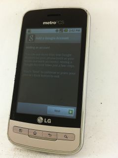 LG Optimus M MS690 Metro Pcs Android Touchscreen w 3 2 MP Camera